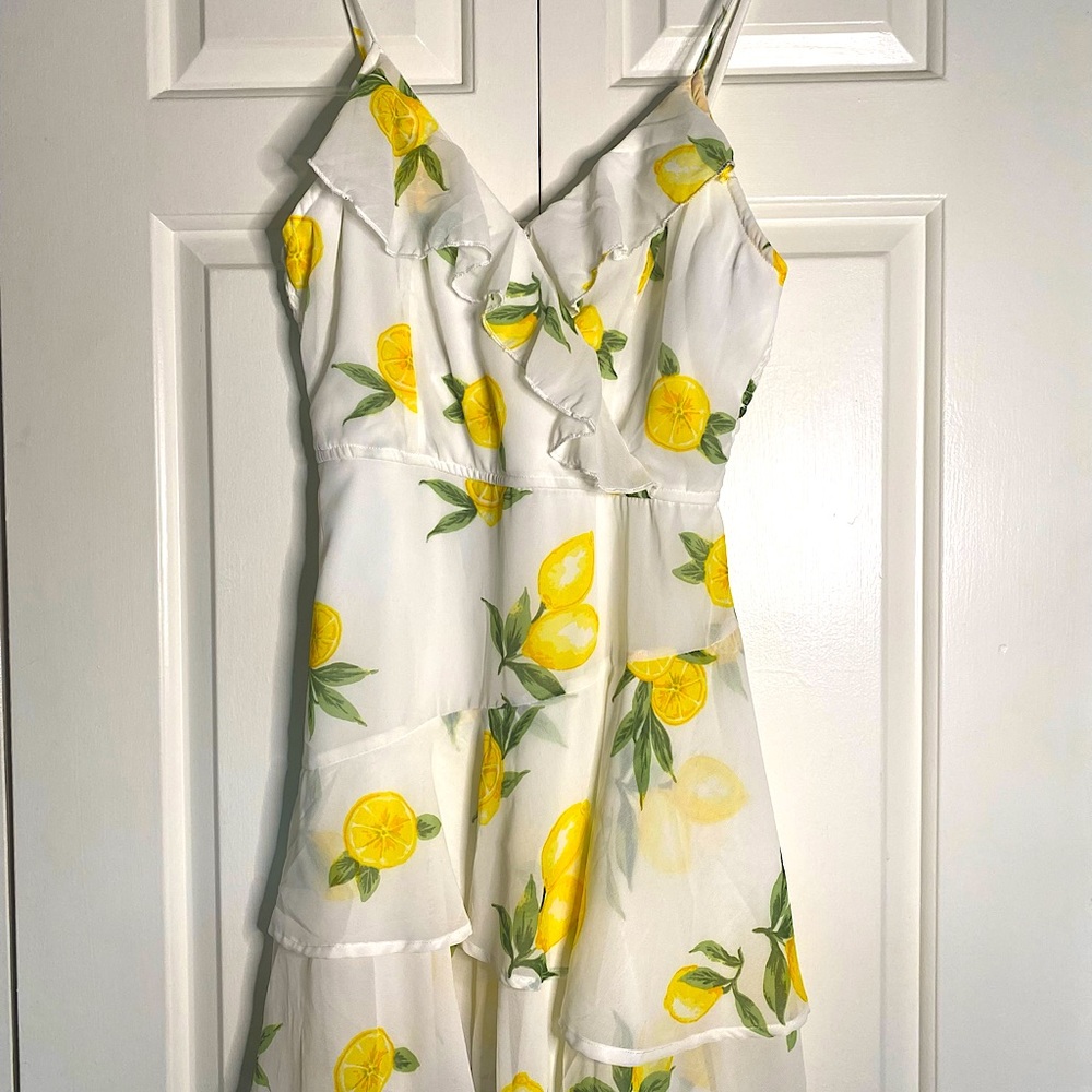 Cute white lemon dress